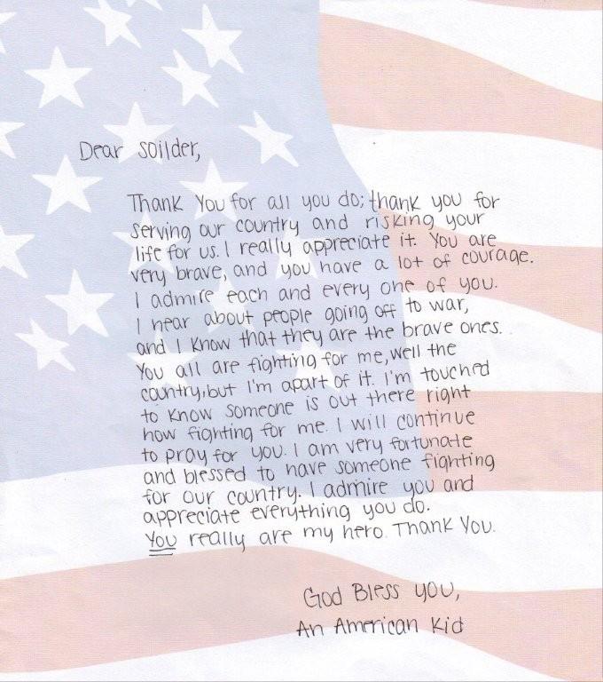HOME Help Our Military Endure: Letters to Our Soldiers